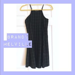 🆕 Brandy Melville Black High Neck Racerback Dress